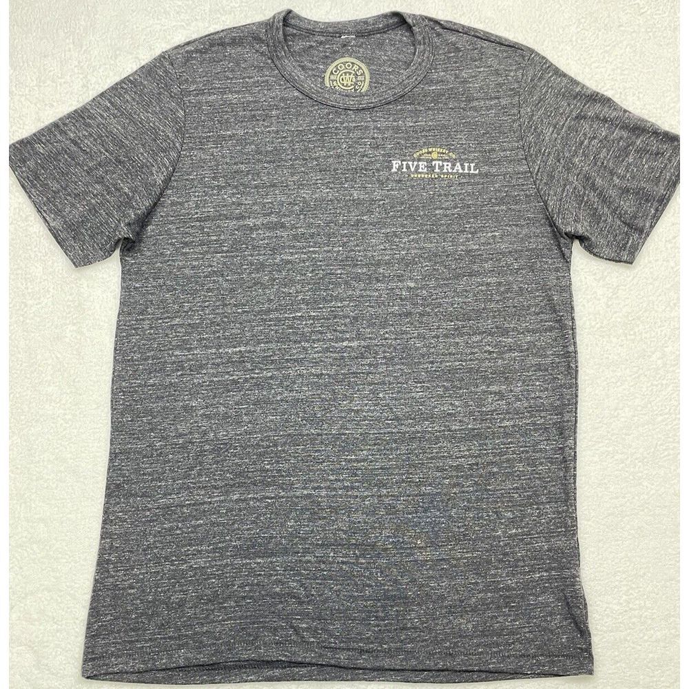 Coors Whiskey Co. Five Trail Spirits Charcoal Heather T-Shirt Men size XL.